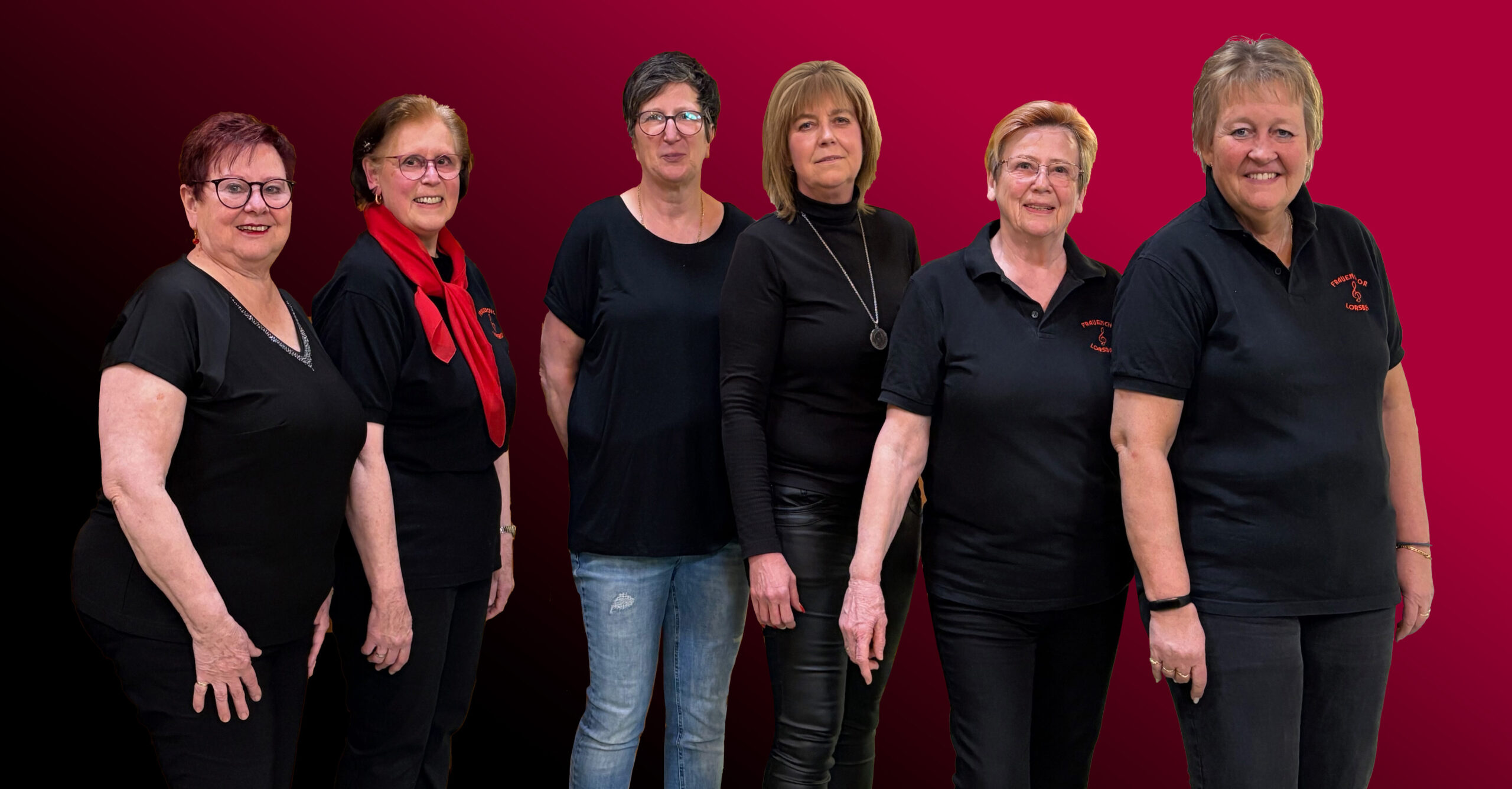 Von links nach rechts: Doris Kreß (Notenwartin), Helga Wagner (Pressewartin), Elvira Jacobs (Vorsitzende des Vergnügungsausschusses), Sabine Junker (1. Vorsitzende), Ursula Kelpin (Schriftführerin), Astrid Christ (Kassiererin) – der Vorstand des Frauenchors Lorsbach 2025