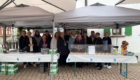 Gruppenfoto der Helferinnen des Frauenchors Lorsbach am Weinstand auf dem Zimmerplatz am 26. September 2025