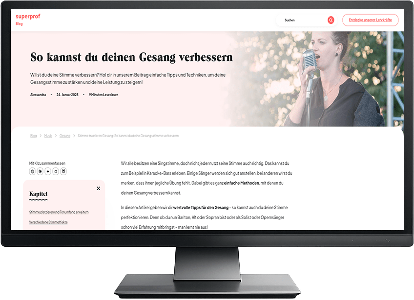 So kannst du deinen Gesang verbessern